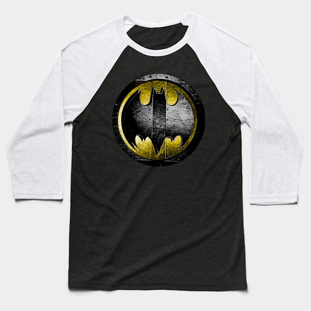 Bat Scrap Metal Baseball T-Shirt by Papa Hash's House of Art